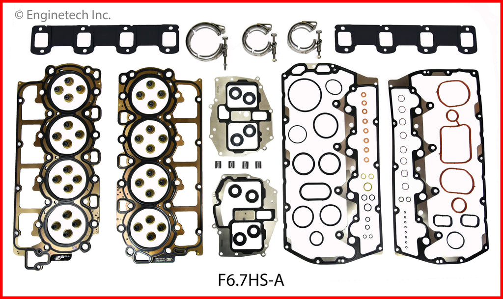 Enginetech F6.7HS-A Engine Cylinder Head Gasket Set for Ford Super Duty Trucks