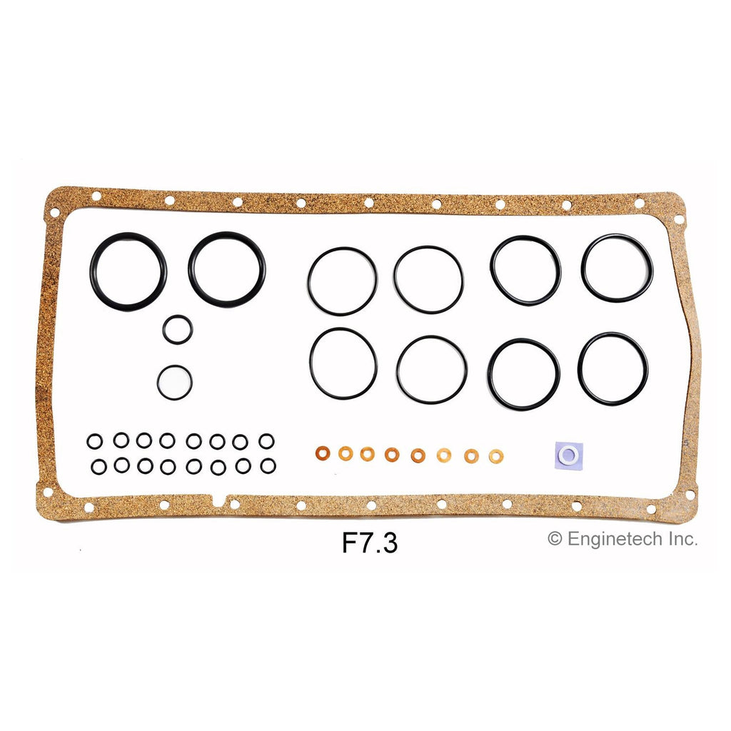 Enginetech F7.3 Rebuilders Engine Full Gasket Set for Ford Cars and Trucks
