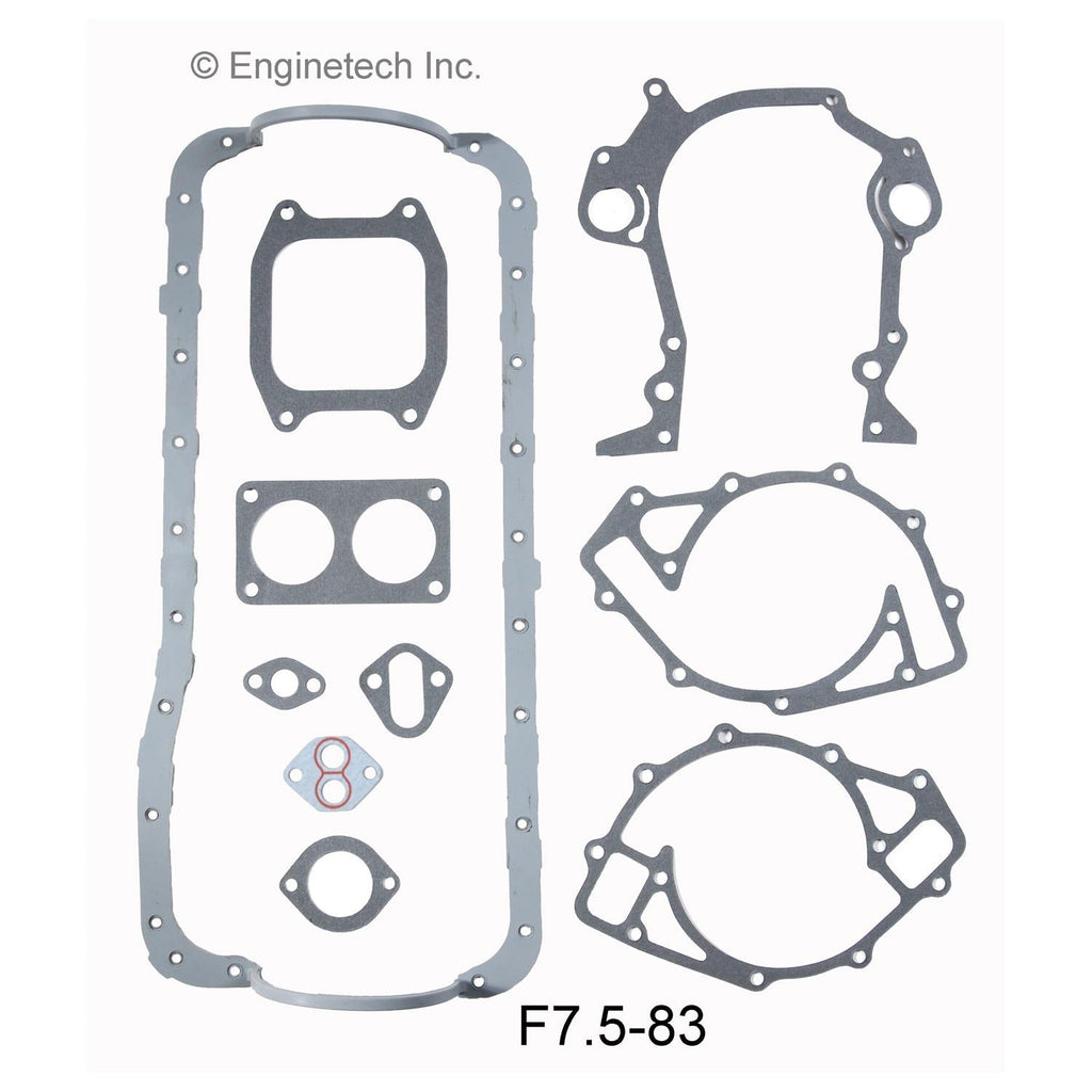 Enginetech F7.5-83 Engine Full Gasket Set for Ford F-250 and F-350 (1988-1992)