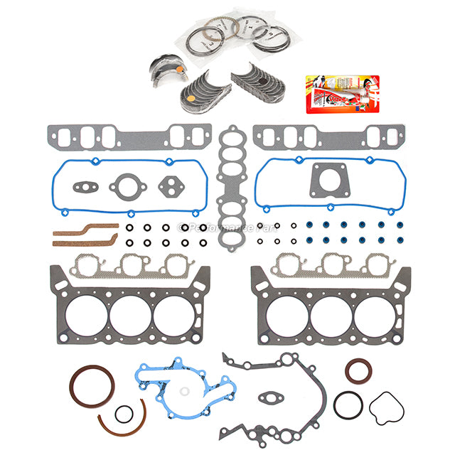 Full Gasket Set Bearings Rings Fit 94-95 Mercury Ford Thunderbird 3.8L OHV