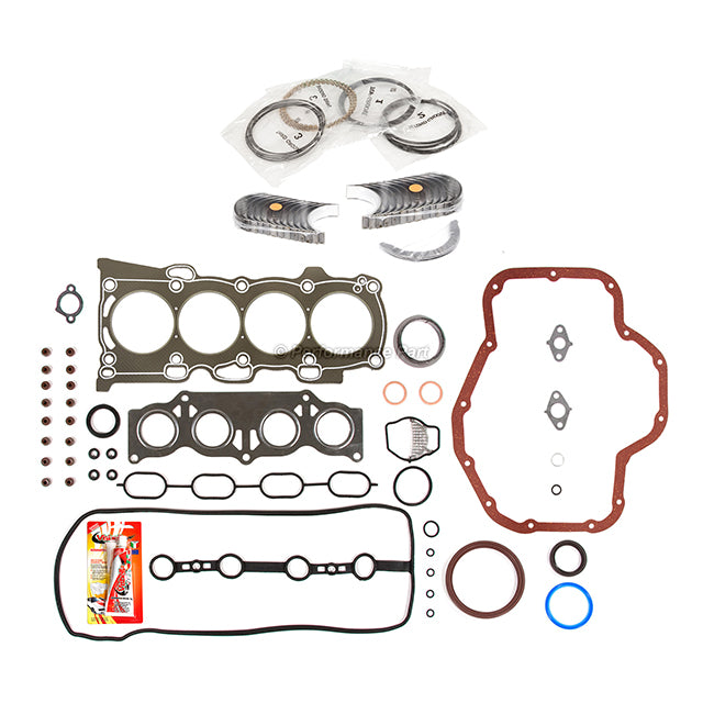 Full Gasket Set Bearings Rings Fit 2006 Toyota Rav4 2.4