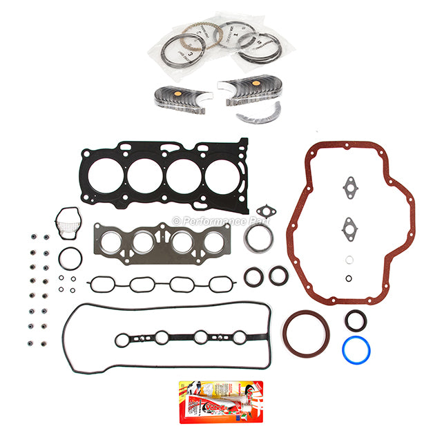 Full Gasket Set Bearings Rings Fit 2001-2003 Toyota RAV4 2.4L