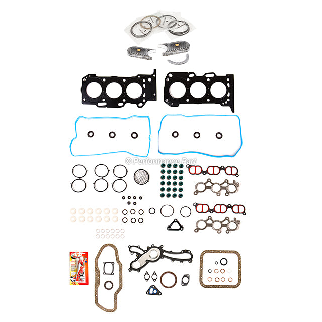 Full Gasket Set Bearings Rings Fit 2006-2015 Lexus IS250 2.5L