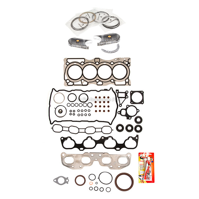 Full Gasket Set Bearings Rings Fit 2013 Nissan Rouge 2.5L