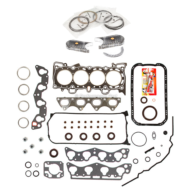 Full Gasket Set Bearings Rings Fit 1996-2000 Honda Civic 1.6L