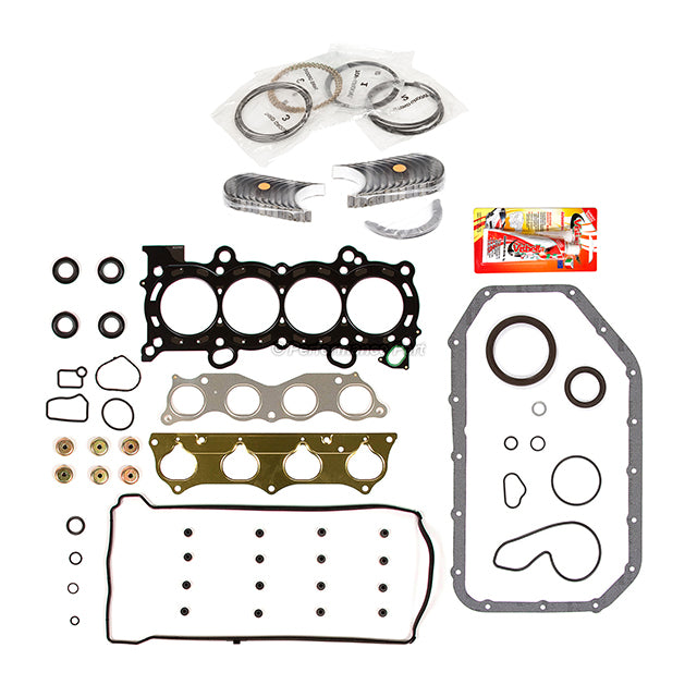 Full Gasket Set Bearings Rings Fit 2002-2006 Acura RSX 2.0L