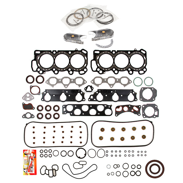 Full Gasket Set Bearings Rings Fit 1999 Acura TL 3.2L