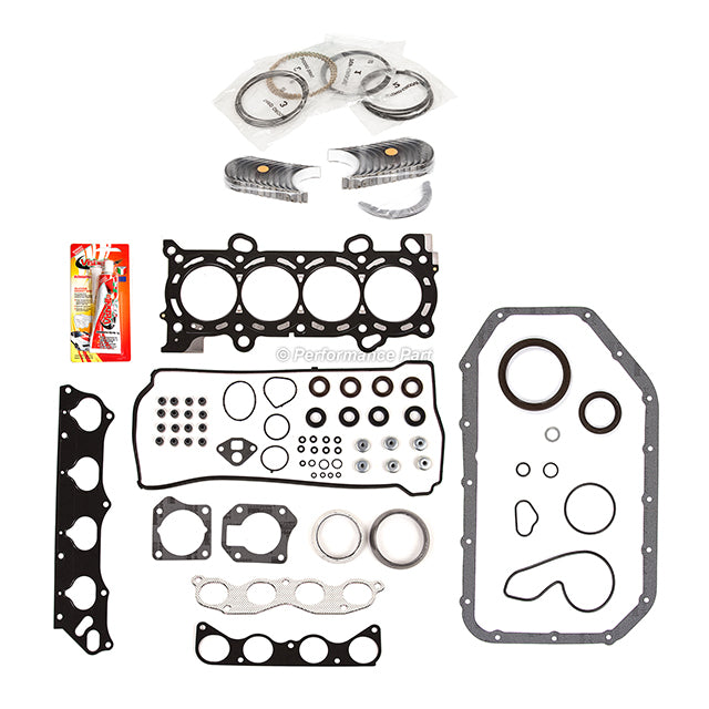 Full Gasket Set Bearings Rings Fit 2006-2007 Honda 2.4L
