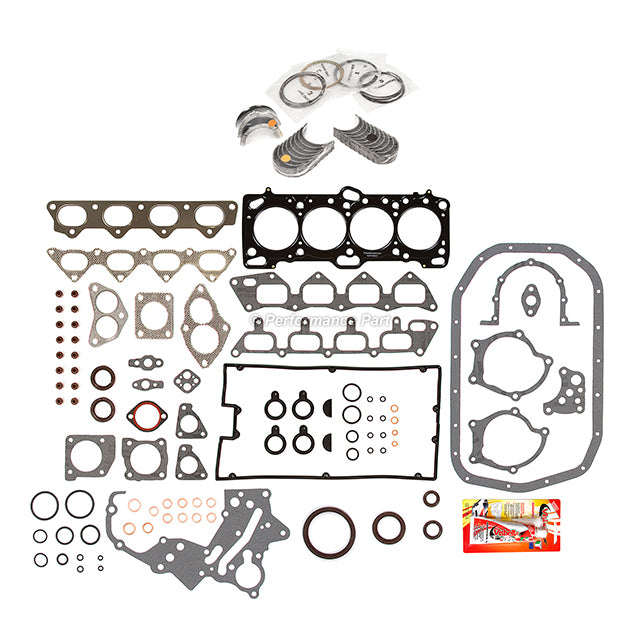 Full Gasket Set Bearings Rings Fit 1995-1997 Mitsubishi Eclipse Turbo 2.0