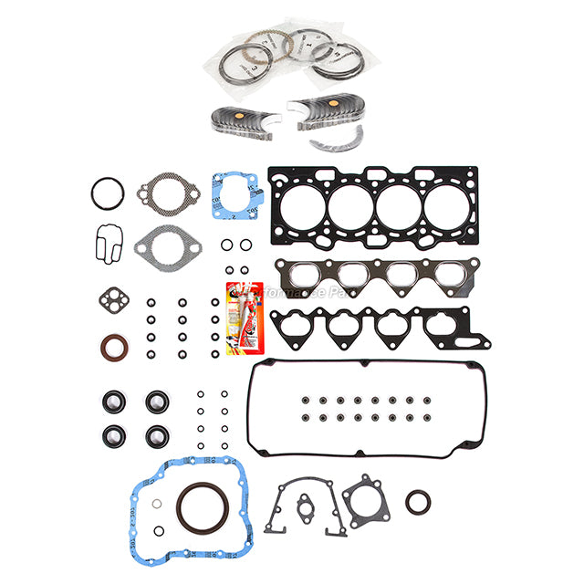 Full Gasket Set Bearings Rings Fit 2005-2007 Mitsubishi Lancer 2.0L