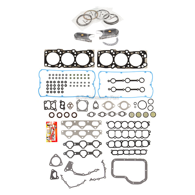 Full Gasket Set Bearings Rings Fit 2003-2006 Kia Sorento 3.5L