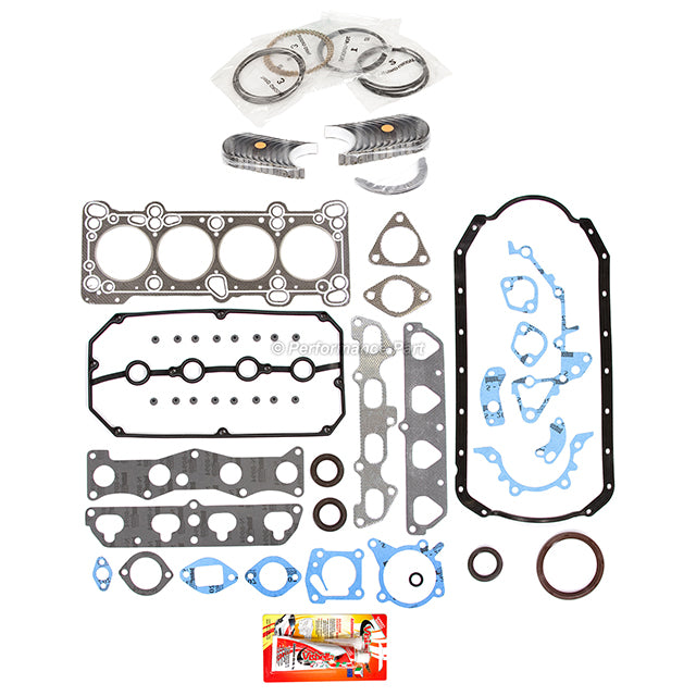 Full Gasket Set Bearings Rings Fit 2001-2002 Kia Rio 1.5L