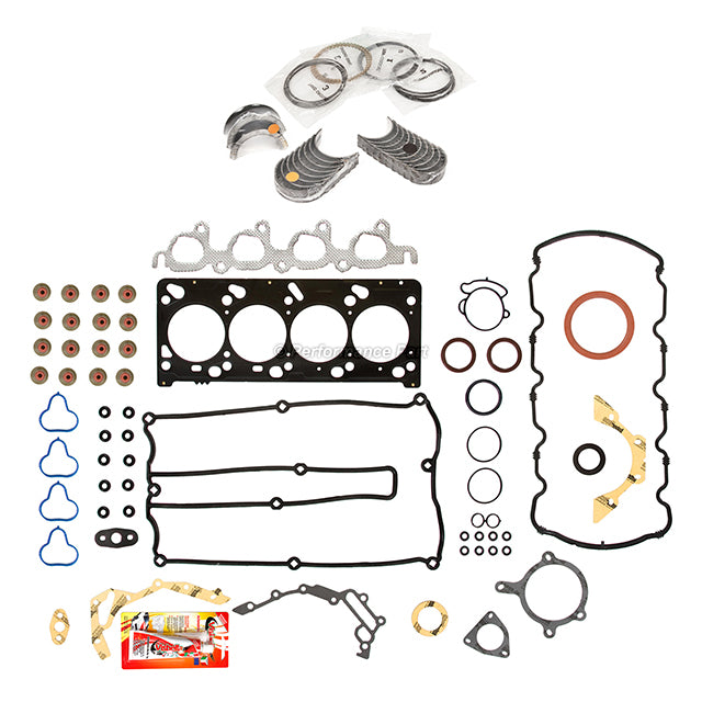 Full Gasket Set Bearings Rings Fit 98-02 Ford Escort 2.0 DOHC