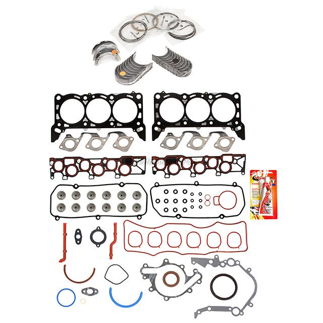 Full Gasket Set Bearings Rings Fit 99-03 Ford Windstar 3.8L OHV