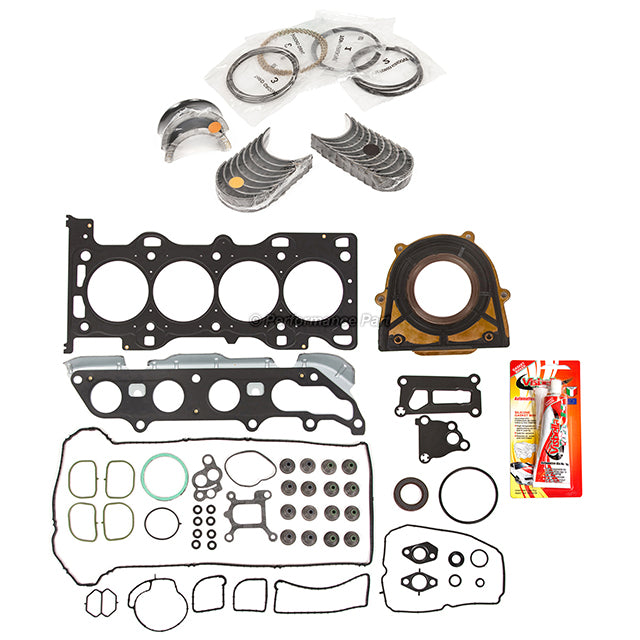 Full Gasket Set Bearings Rings Fit 2007 Ford Focus 2.0L DOHC