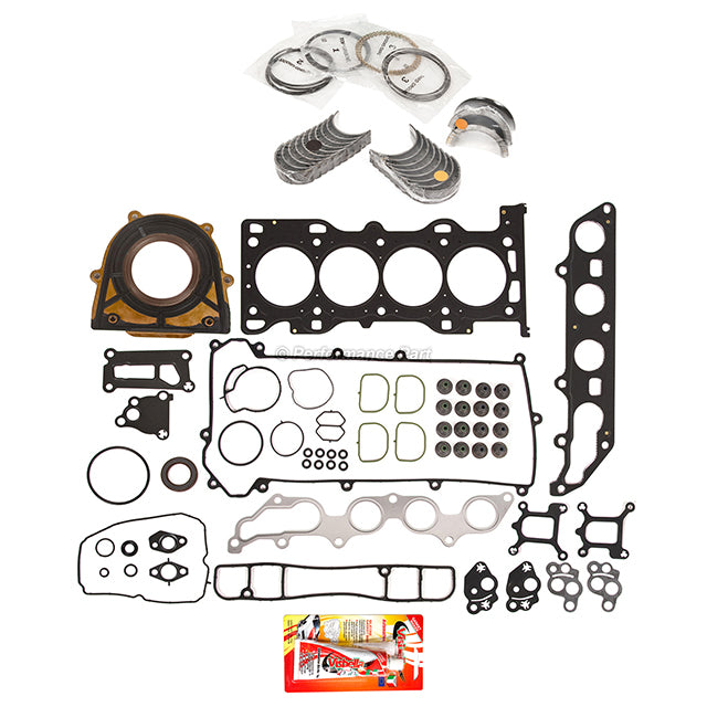 Full Gasket Set Bearings Rings Fit 2003-04 Ford Focus 2.3L DOHC