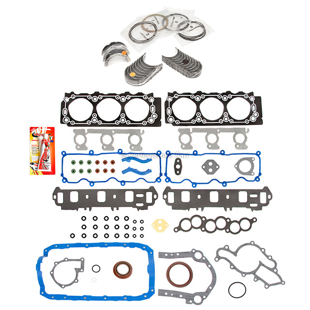 Full Gasket Set Bearings Rings Fit 1999 Mercury Sable 3.0L OHV