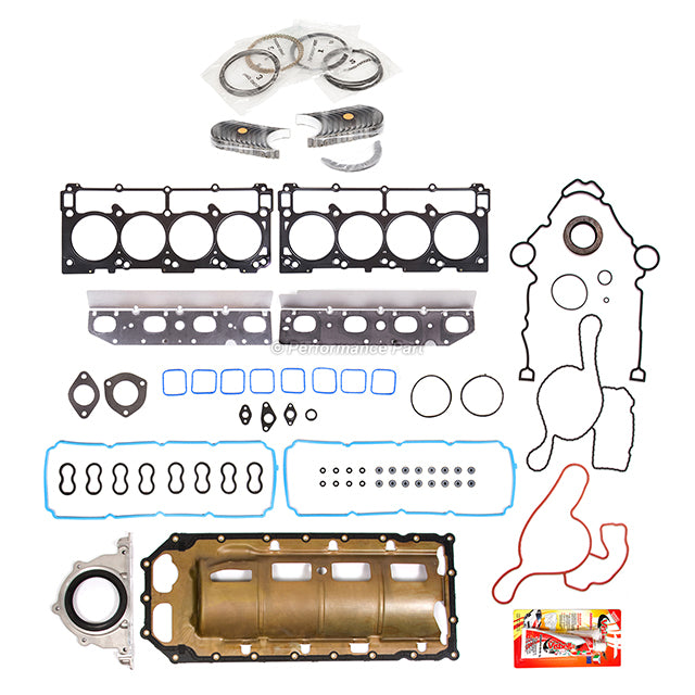 Full Gasket Set Bearings Rings Fit 11-12 Ram 1500 5.7L OHV