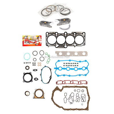 Full Gasket Set Bearings Rings Fit 05-06 Audi Quattro A3 A4 Turbo 2.0L
