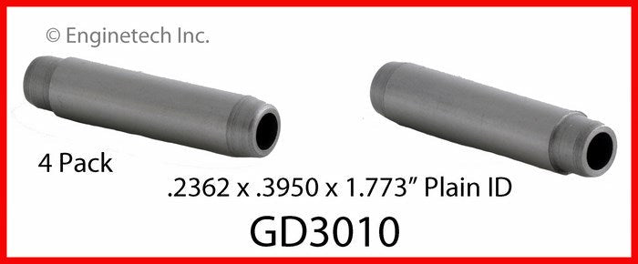 Enginetech GD3010 Engine Valve Guide 4 Pack for Isuzu and Saturn Vehicles