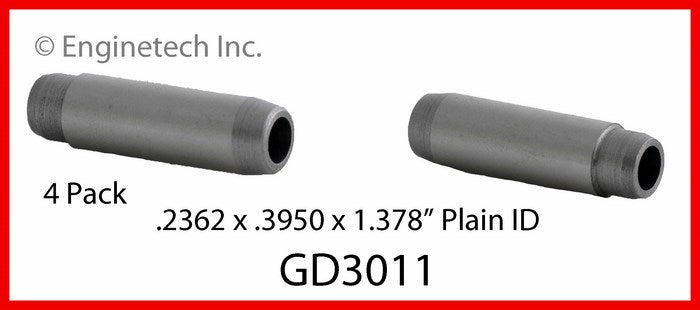 Enginetech GD3011 Engine Valve Guide 4 Pack for Isuzu and Saturn Vehicles