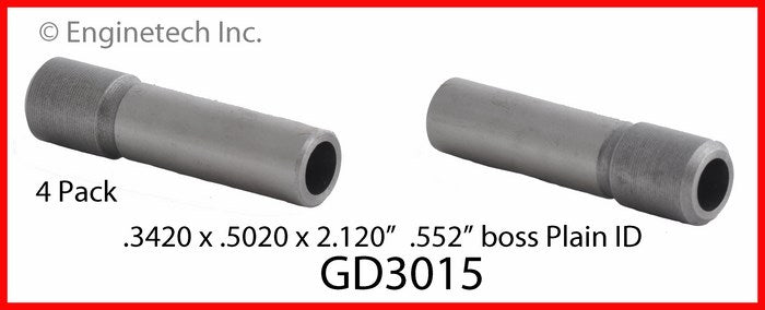 Enginetech GD3015 Engine Valve Guide 4 Pack for GMC and Chevrolet Trucks