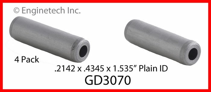 Enginetech GD3070 Engine Valve Guide 4 Pack for Ford, Mazda, Mercury Models