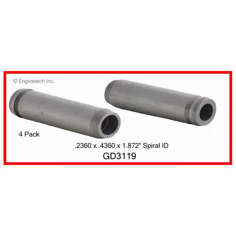 Enginetech GD3119 Engine Valve Guide Set - 4 Pack for Subaru Vehicles