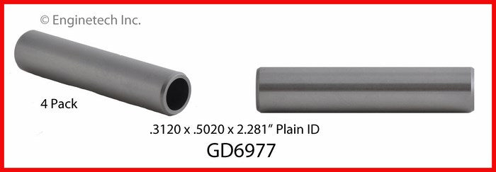 Enginetech GD6977 Engine Valve Guide Set - 4 Pack for Reliable Valve Train Support
