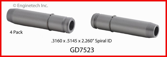 Enginetech GD7523 Engine Valve Guide 4 Pack for Toyota 4Runner (1984-1993)