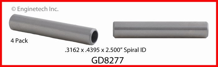 Enginetech GD8277 Engine Valve Guide Set for Dodge D250 and D350 (4 Pack)