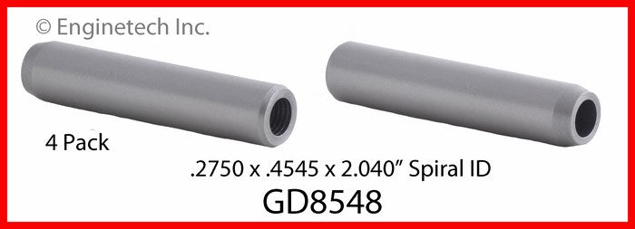 Enginetech GD8548 Engine Valve Guide 4 Pack for Chrysler 300M and Concorde Models