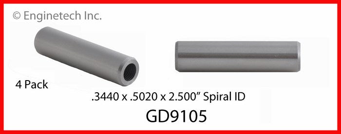 Enginetech GD9105 Engine Valve Guide 4 Pack for Domestic and Import Engines