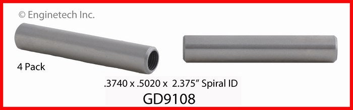 Enginetech GD9108 Engine Valve Guide 4 Pack for Domestic and Import Engines