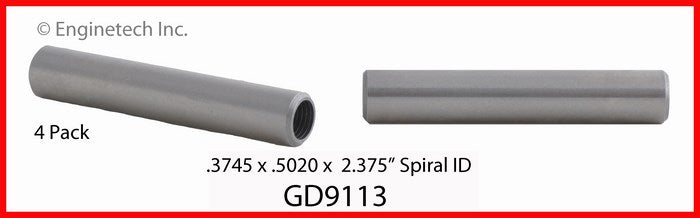 Enginetech GD9113 Engine Valve Guide Pack of 4 for Improved Valve Train Performance
