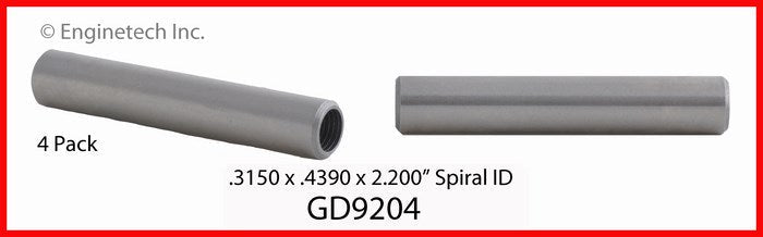 Enginetech GD9204 Engine Valve Guide 4 Pack for Mazda B3000 and Ford Aerostar