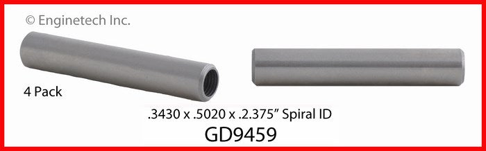 Enginetech GD9459 Engine Valve Guide 4 Pack for Classic Chevrolet and Pontiac Models