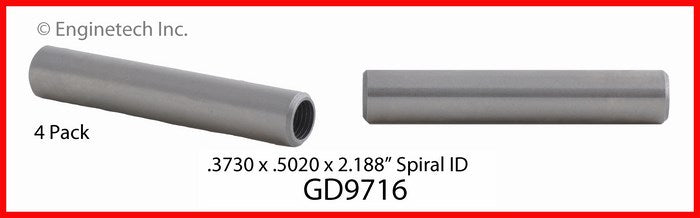 Enginetech GD9716 Engine Valve Guide Set – High-Quality Iron Valve Guides for Reliable Engine Performance
