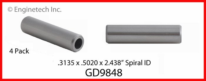 Enginetech GD9848 Engine Valve Guide Set for Jeep, Dodge, and Eagle Models