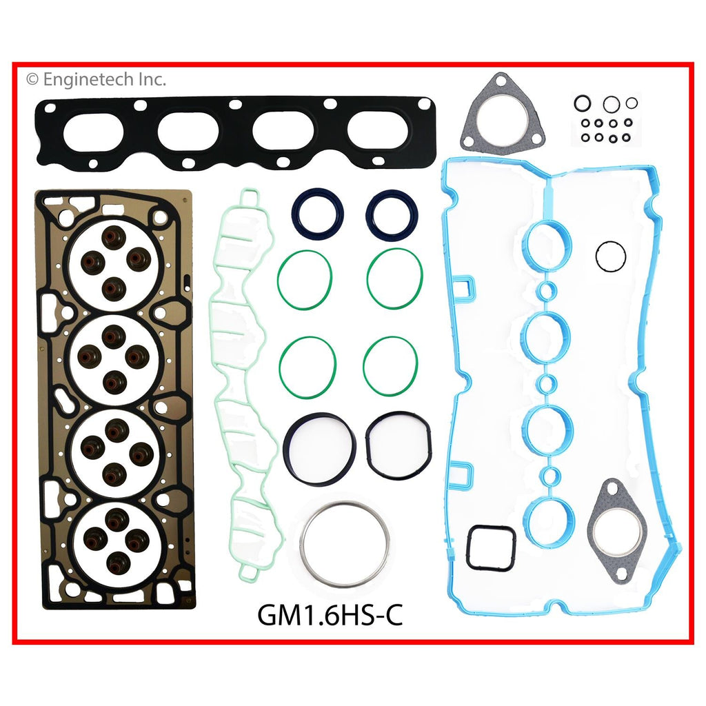 Enginetech GM1.6HS-CWB Engine Cylinder Head Gasket Set for GM and Chevrolet Cars and Trucks