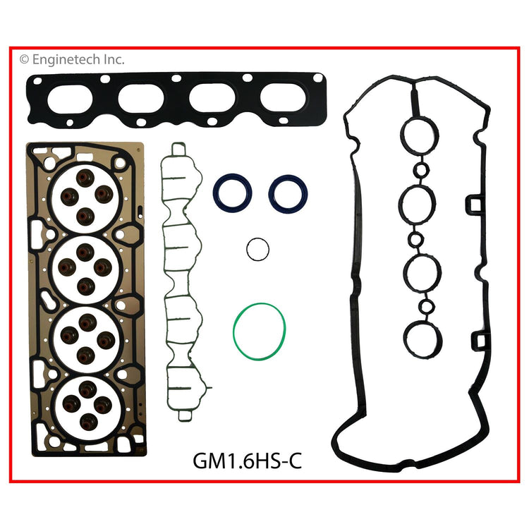 Enginetech GM1.6K-3 Engine Full Gasket Set for Chevrolet and GMC Cars and Trucks