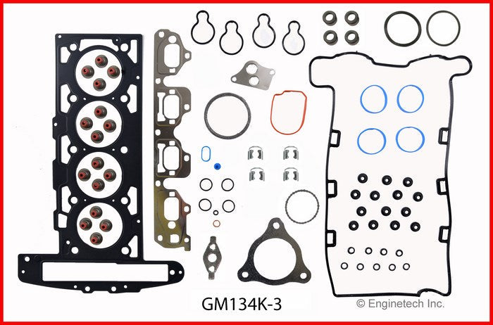Enginetech GM134K-3 Engine Full Gasket Set for GMC and Chevrolet Cars and Trucks