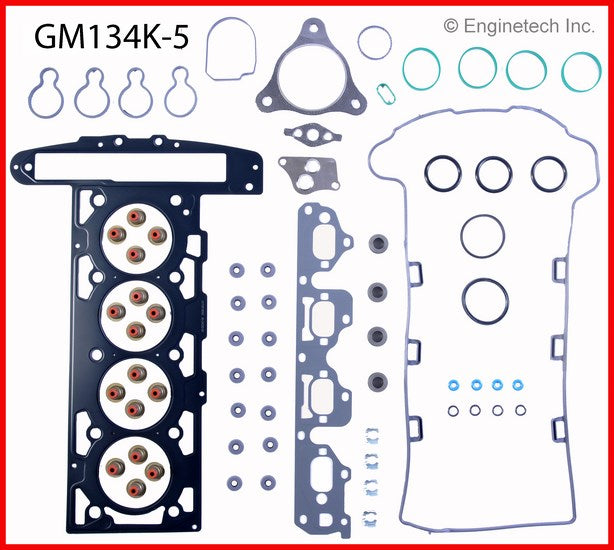 Enginetech GM134K-5 Engine Full Gasket Set for Chevrolet Cobalt and HHR