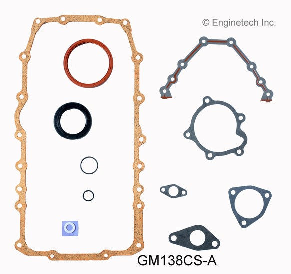 Enginetech GM138CS-A Engine Lower End Gasket Set for GMC and Chevrolet Cars and Trucks