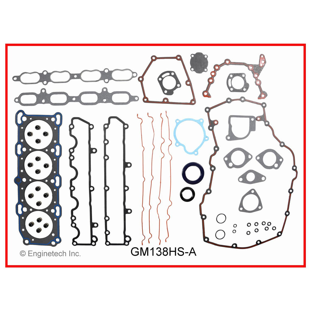 Enginetech GM138HS-A Engine Cylinder Head Gasket Set for GMC and Chevrolet Cars and Trucks