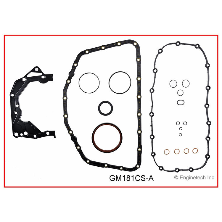 Enginetech GM181CS-A Engine Lower End Gasket Set for GMC and Chevrolet Cars and Trucks