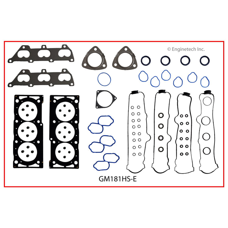 Enginetech GM181HS-E Engine Cylinder Head Gasket Set for GMC and Chevrolet Vehicles
