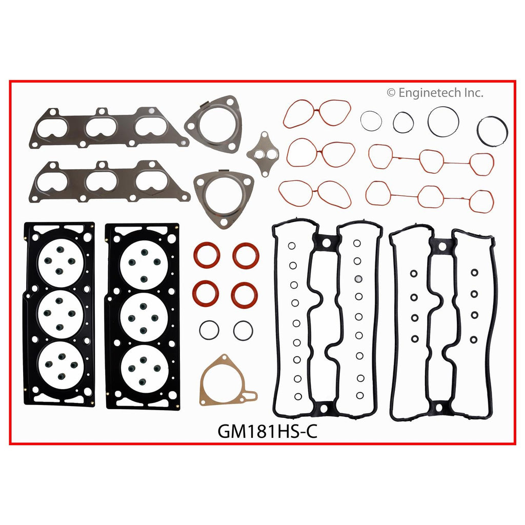 Enginetech GM181K-1 Engine Full Gasket Set for GMC and Chevrolet Cars and Trucks