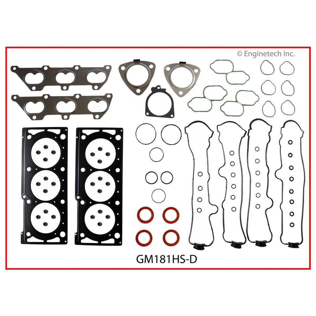 Enginetech GM181K-2 Engine Full Gasket Set for GMC and Chevrolet Cars and Trucks