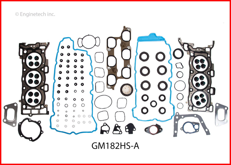 Enginetech GM182HS-A Engine Cylinder Head Gasket Set for GMC and Chevrolet Vehicles